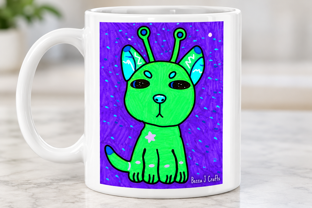 Alien Kitty Mug